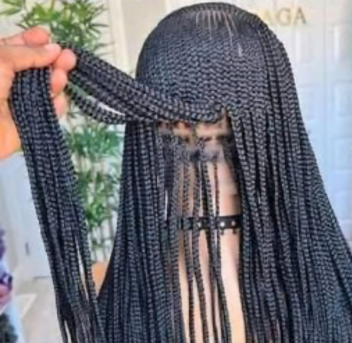 Sleek Spiral Braided Wig