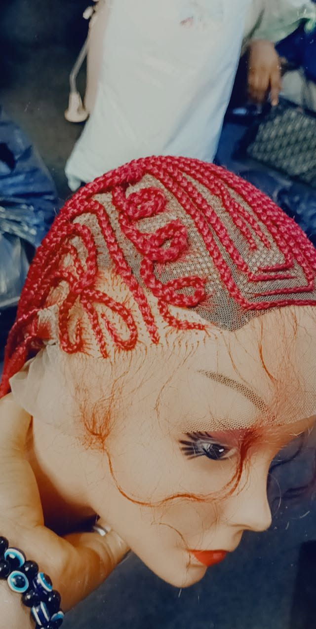 Crimson Swirl Lace Wig