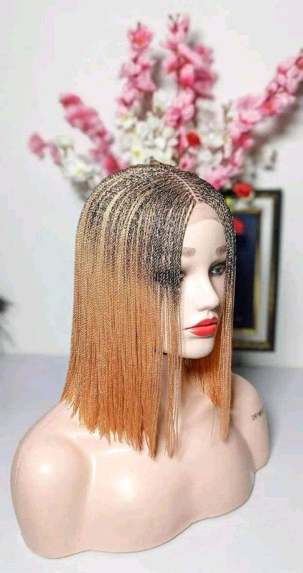 Ombre Precision Braided Bob Wig