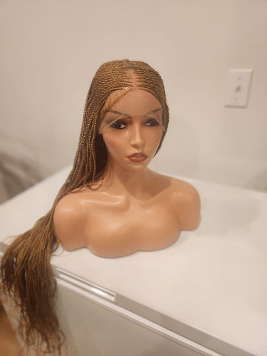 Golden Serenity Knotless Braided Wig